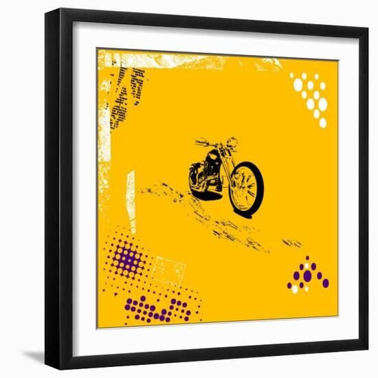 Grunge Background Vector-elanur us-Framed Art Print