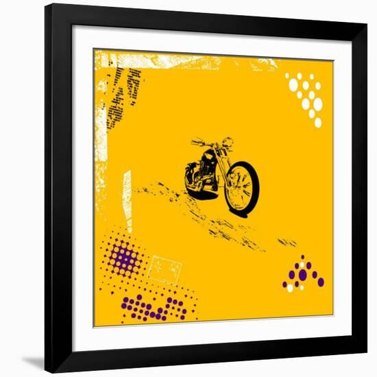 Grunge Background Vector-elanur us-Framed Art Print