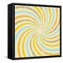 Grunge Background with Multicolored Rays. Vector.-mcherevan-Framed Stretched Canvas