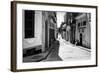 Grunge Black and White Image of a Shabby Street in Havana-Kamira-Framed Photographic Print