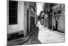 Grunge Black and White Image of a Shabby Street in Havana-Kamira-Mounted Photographic Print