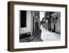 Grunge Black and White Image of a Shabby Street in Havana-Kamira-Framed Photographic Print