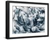 Grunge Brush Strokes Background-alexzaitsev-Framed Photographic Print