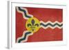 Grunge City Flag Of St Louis City In Missouri In The U.S.A-Speedfighter-Framed Art Print