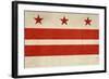 Grunge City Flag Of Washington D.C, U.S.A-Speedfighter-Framed Art Print