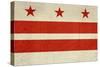 Grunge City Flag Of Washington D.C, U.S.A-Speedfighter-Stretched Canvas