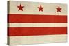 Grunge City Flag Of Washington D.C, U.S.A-Speedfighter-Stretched Canvas