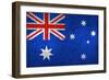 Grunge Dirty And Weathered Australian Flag-Geschaft-Framed Premium Giclee Print