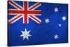 Grunge Dirty And Weathered Australian Flag-Geschaft-Stretched Canvas