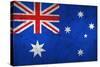 Grunge Dirty And Weathered Australian Flag-Geschaft-Stretched Canvas