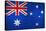 Grunge Dirty And Weathered Australian Flag-Geschaft-Stretched Canvas