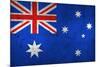 Grunge Dirty And Weathered Australian Flag-Geschaft-Mounted Art Print