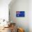 Grunge Dirty And Weathered Australian Flag-Geschaft-Art Print displayed on a wall