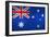 Grunge Dirty And Weathered Australian Flag-Geschaft-Framed Art Print