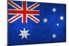 Grunge Dirty And Weathered Australian Flag-Geschaft-Mounted Art Print