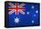 Grunge Dirty And Weathered Australian Flag-Geschaft-Framed Stretched Canvas