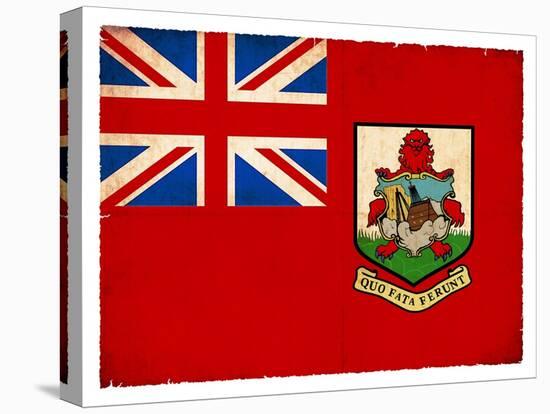 Grunge Flag Of Bermuda-cmfotoworks-Stretched Canvas