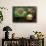 Grunge Flag Of Brasil On The Wall And Ball-yuran-78-Framed Stretched Canvas displayed on a wall