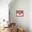 Grunge Flag Of Duesseldorf (North Rhine-Westphalia, Germany)-cmfotoworks-Framed Stretched Canvas displayed on a wall