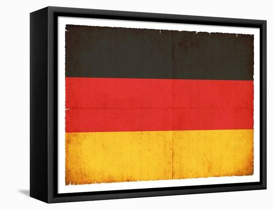 Grunge Flag Of Germany-cmfotoworks-Framed Stretched Canvas