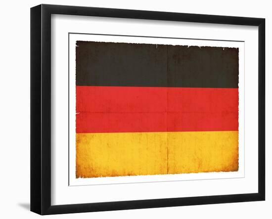 Grunge Flag Of Germany-cmfotoworks-Framed Art Print