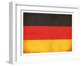 Grunge Flag Of Germany-cmfotoworks-Framed Art Print