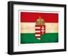 Grunge Flag Of Hungary-cmfotoworks-Framed Art Print