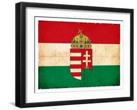 Grunge Flag Of Hungary-cmfotoworks-Framed Art Print