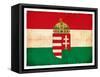 Grunge Flag Of Hungary-cmfotoworks-Framed Stretched Canvas