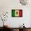 Grunge Flag Of Mexico-Graphic Design Resources-Framed Stretched Canvas displayed on a wall