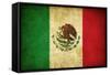 Grunge Flag Of Mexico-Graphic Design Resources-Framed Stretched Canvas