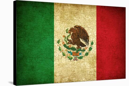 Grunge Flag Of Mexico-Graphic Design Resources-Stretched Canvas