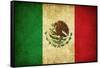 Grunge Flag Of Mexico-Graphic Design Resources-Framed Stretched Canvas