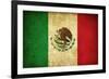 Grunge Flag Of Mexico-Graphic Design Resources-Framed Art Print