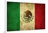 Grunge Flag of Mexico-Graphic Design Resources-Framed Art Print