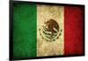 Grunge Flag of Mexico-Graphic Design Resources-Framed Art Print