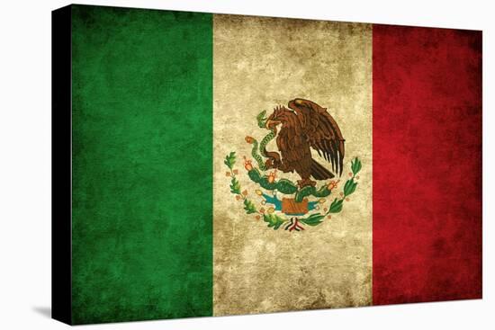 Grunge Flag of Mexico-Graphic Design Resources-Stretched Canvas