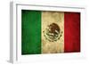 Grunge Flag of Mexico-Graphic Design Resources-Framed Art Print