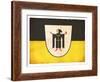 Grunge Flag of Munich (Bavaria, Germany)-cmfotoworks-Framed Art Print