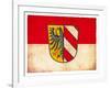 Grunge Flag of Nuremberg (Bavaria, Germany)-cmfotoworks-Framed Art Print