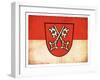 Grunge Flag of Regensburg (Bavaria, Germany)-cmfotoworks-Framed Art Print