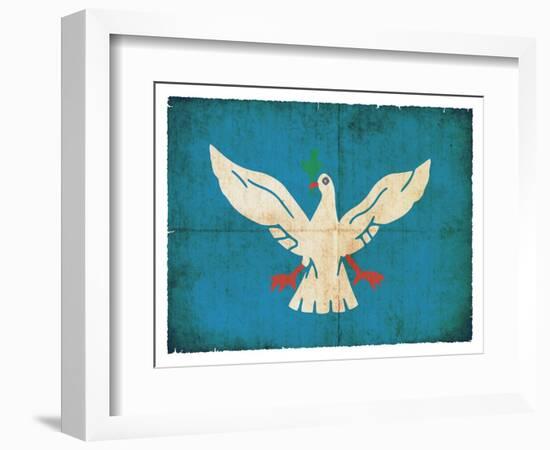 Grunge Flag Of Salvador De Bahia (Brazil)-cmfotoworks-Framed Art Print