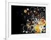 Grunge Floral Background-TOlchik-Framed Art Print