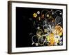 Grunge Floral Background-TOlchik-Framed Art Print