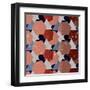 Grunge Geometric Background. Vector Illustration-Veronika M-Framed Art Print