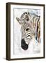 Grunge gold zebra-Sarah Manovski-Framed Giclee Print