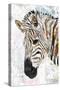 Grunge gold zebra-Sarah Manovski-Stretched Canvas