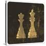 Grunge Illustration Of King And Queen Chess Figures-pashabo-Stretched Canvas