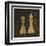 Grunge Illustration Of King And Queen Chess Figures-pashabo-Framed Art Print