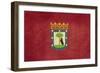 Grunge Illustration Of Madrid City Flag, Spain-Speedfighter-Framed Art Print